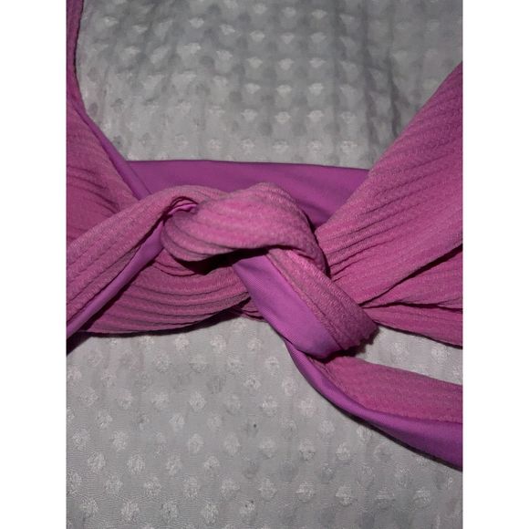 NWOT L Space Chloe Ribbed Wrap Bikini Top in Lilac size M - Picture 12 of 12